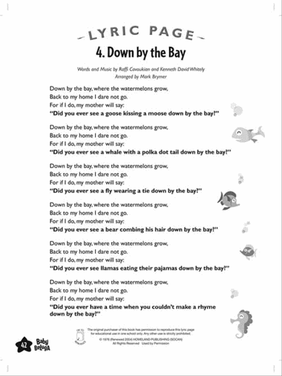 Baby Beluga Choir scores gallery preview page 7