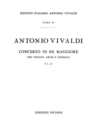 Concerto in D Major for Violin Strings and Basso Continuo RV231