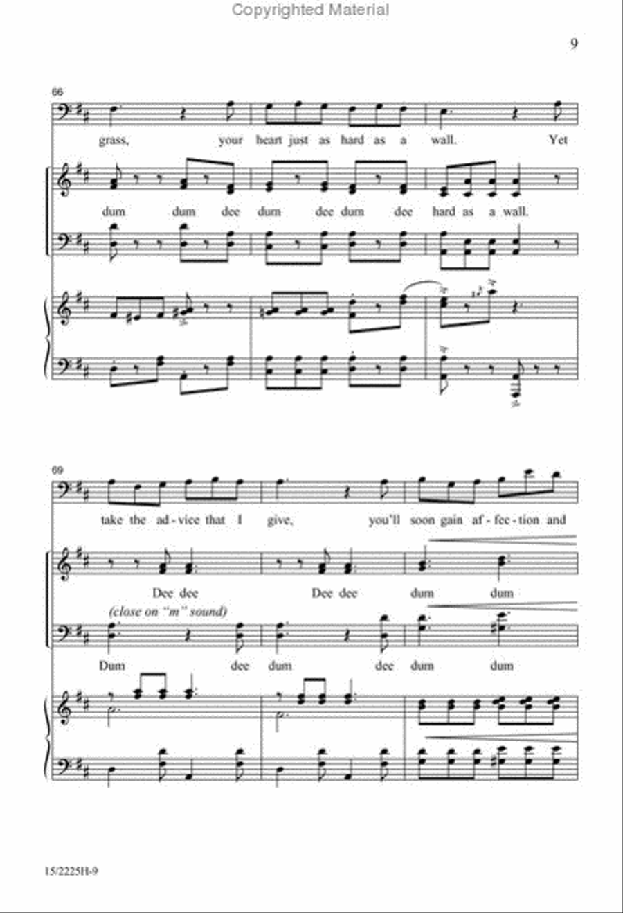 If You've Only Got a Moustache 4-Part scores gallery preview page 9