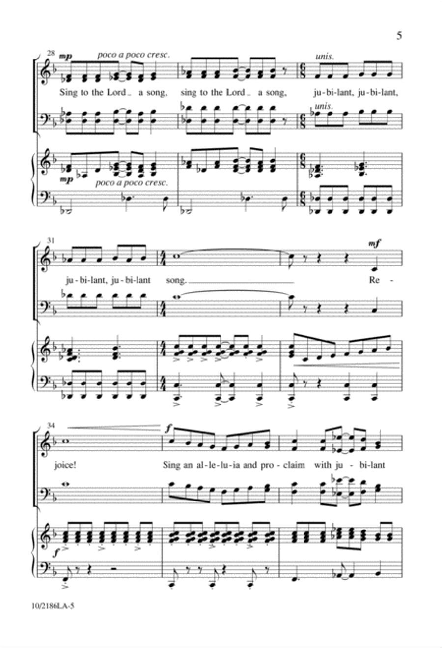 A Christmas Proclamation 4-Part scores gallery preview page 5