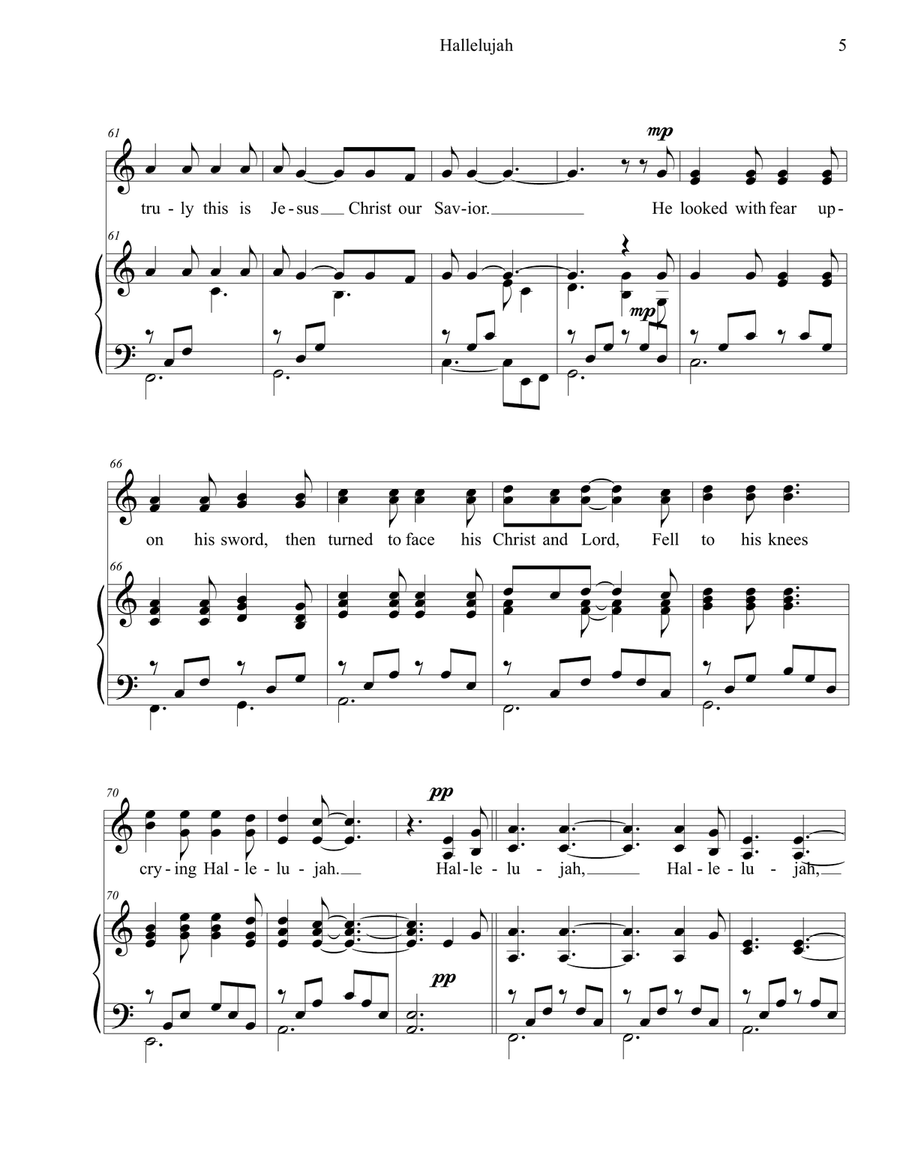 Hallelujah SA scores gallery preview page 5