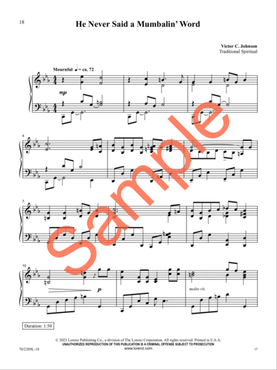 The Rugged Cross, the Empty Tomb Piano Solo scores gallery preview page 15