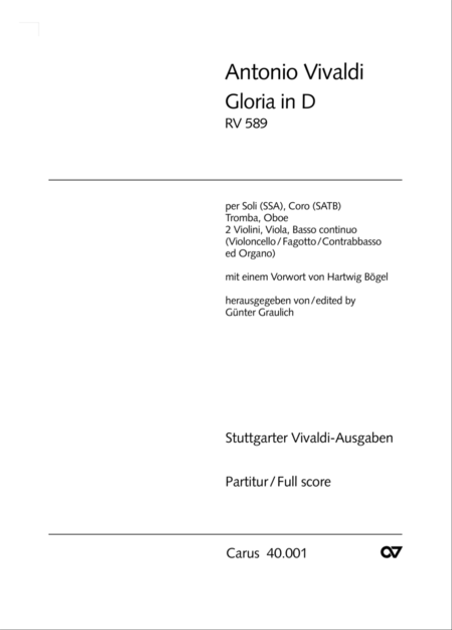 Gloria in D Gloria in D SSA scores gallery preview page 2