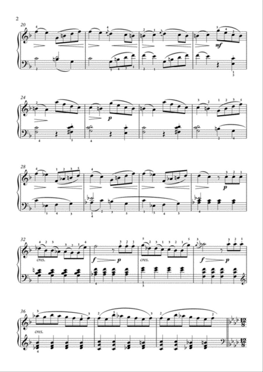 Scarlatti-Sonata in F-Major L.S23 K.522(piano) Piano Solo scores gallery preview page 3