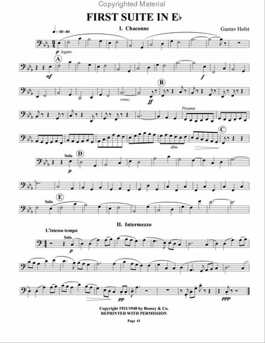Euphonium Excerpts from the Standard Band and Orchestral Library School and Community scores gallery preview page 5