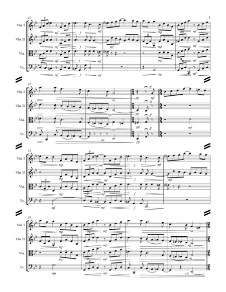 Ravel - Pavane For A Dead Princess (for String Quartet) image number null