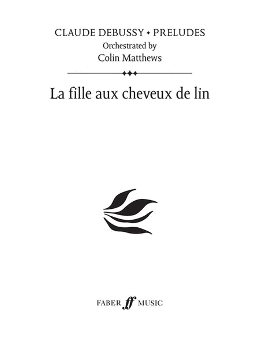 La Fille Aux Cheveux de Lin Full Orchestra scores gallery preview page 1