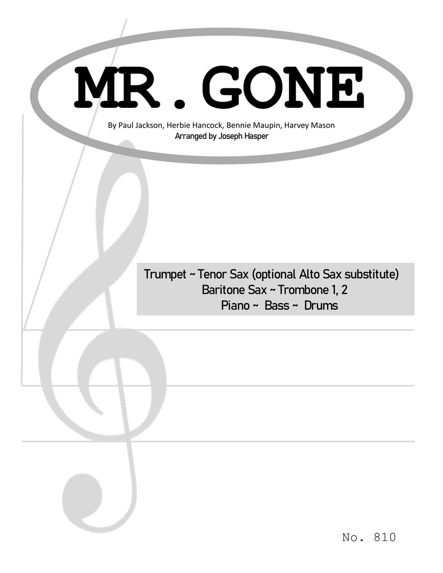 Mr. Gone Small Ensemble scores gallery preview page 1