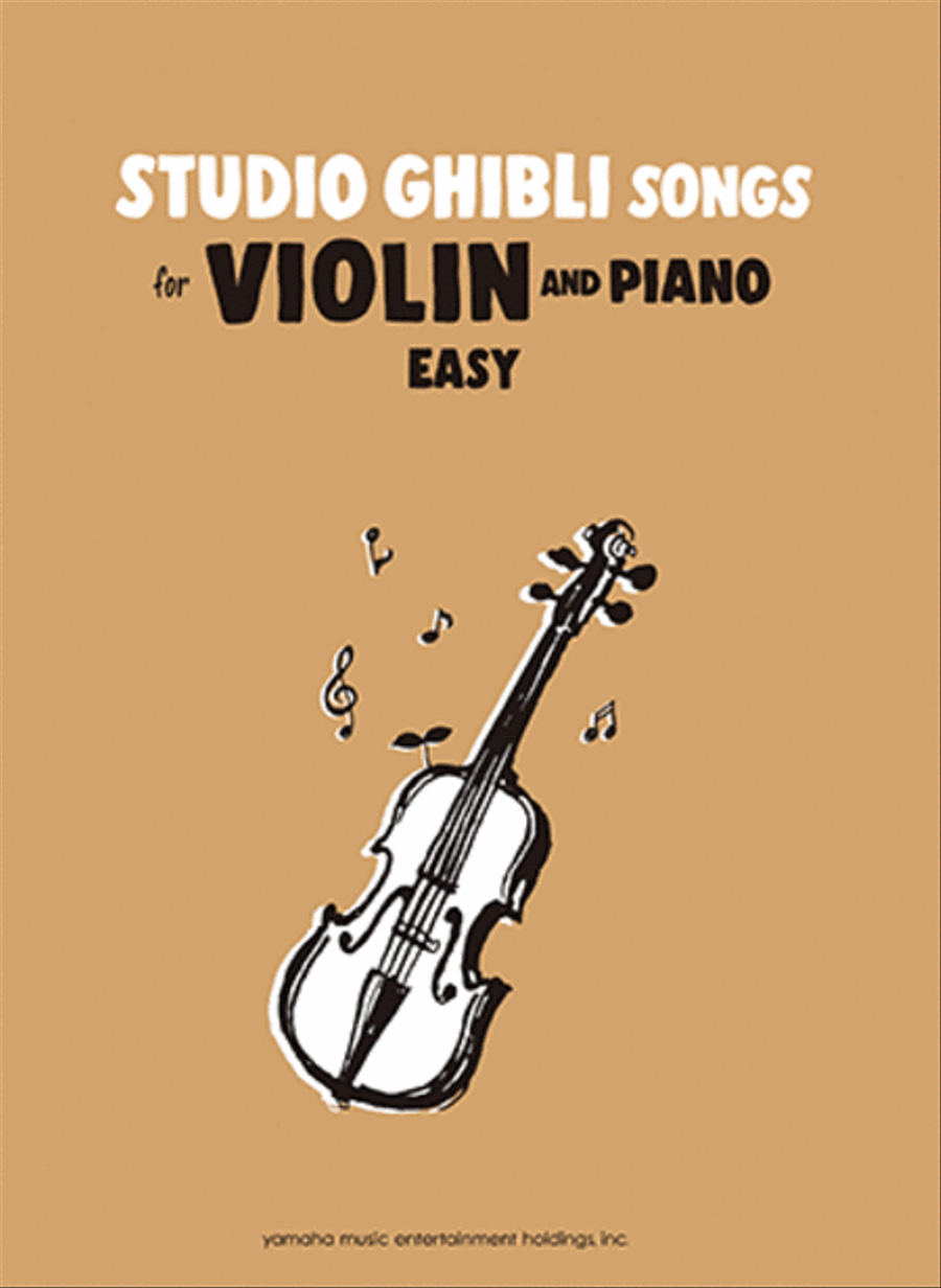 Book cover for Studio Ghibli Songs for Violin and Piano/English Version