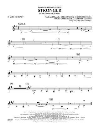 Stronger (What Doesn't Kill You) - Eb Alto Clarinet