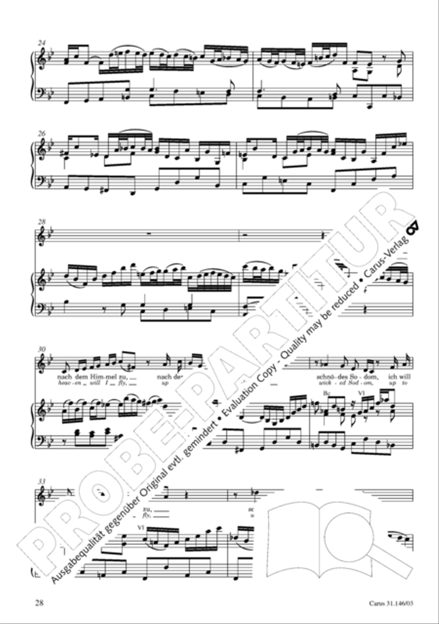 Through bitter tribulation we enter into God's kingdom (Wir mussen durch viel Trubsal in das Reich Gottes eingehen) 4-Part scores gallery preview page 29
