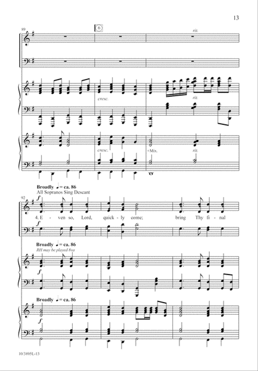 Raise the Song of Harvest Home 4-Part scores gallery preview page 14