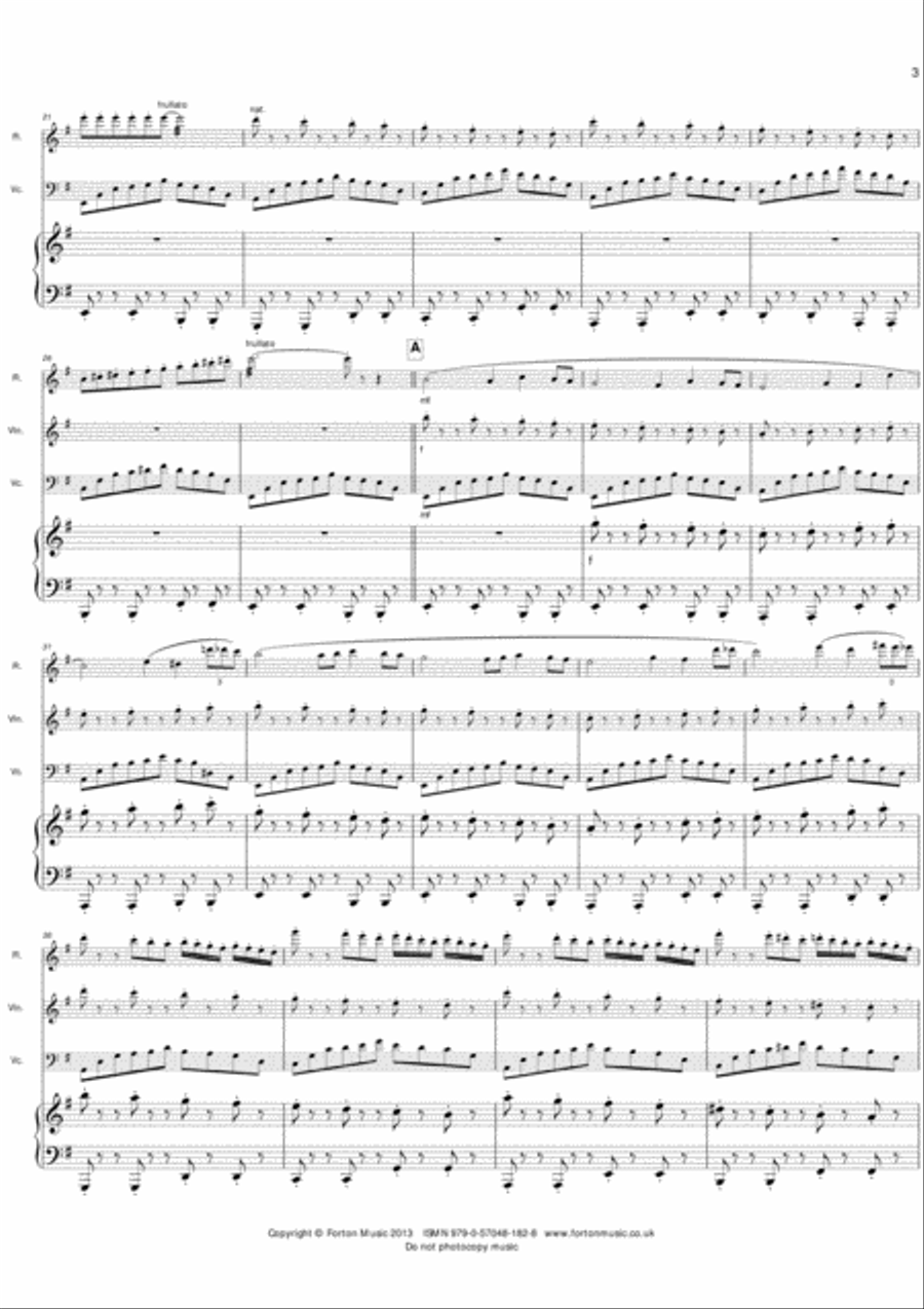 Colibri (Hummingbird) Flute scores gallery preview page 3