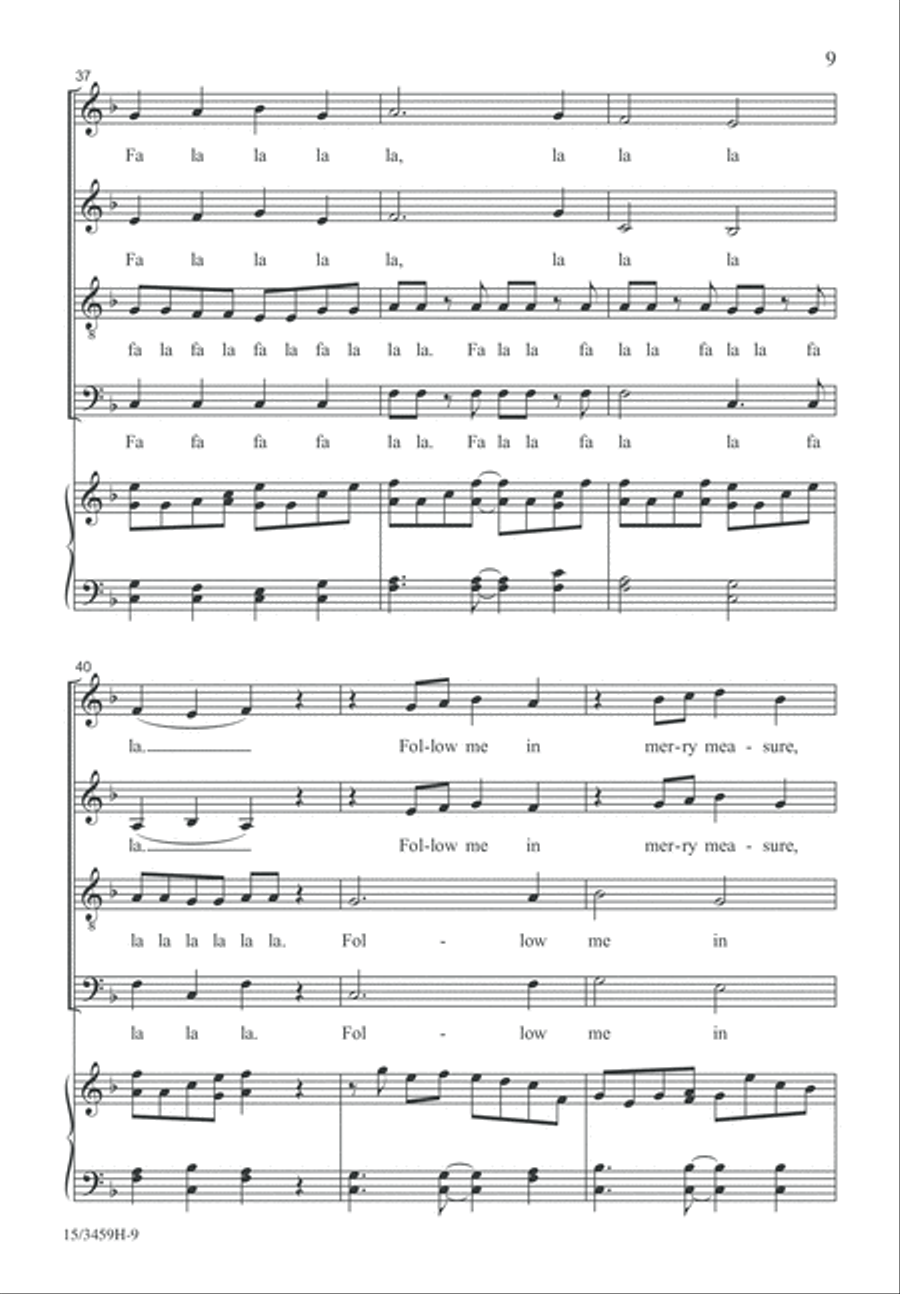 Deck the Hall...In a Minute and a Half 4-Part scores gallery preview page 9