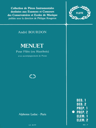 Book cover for Menuet (flute & Piano)