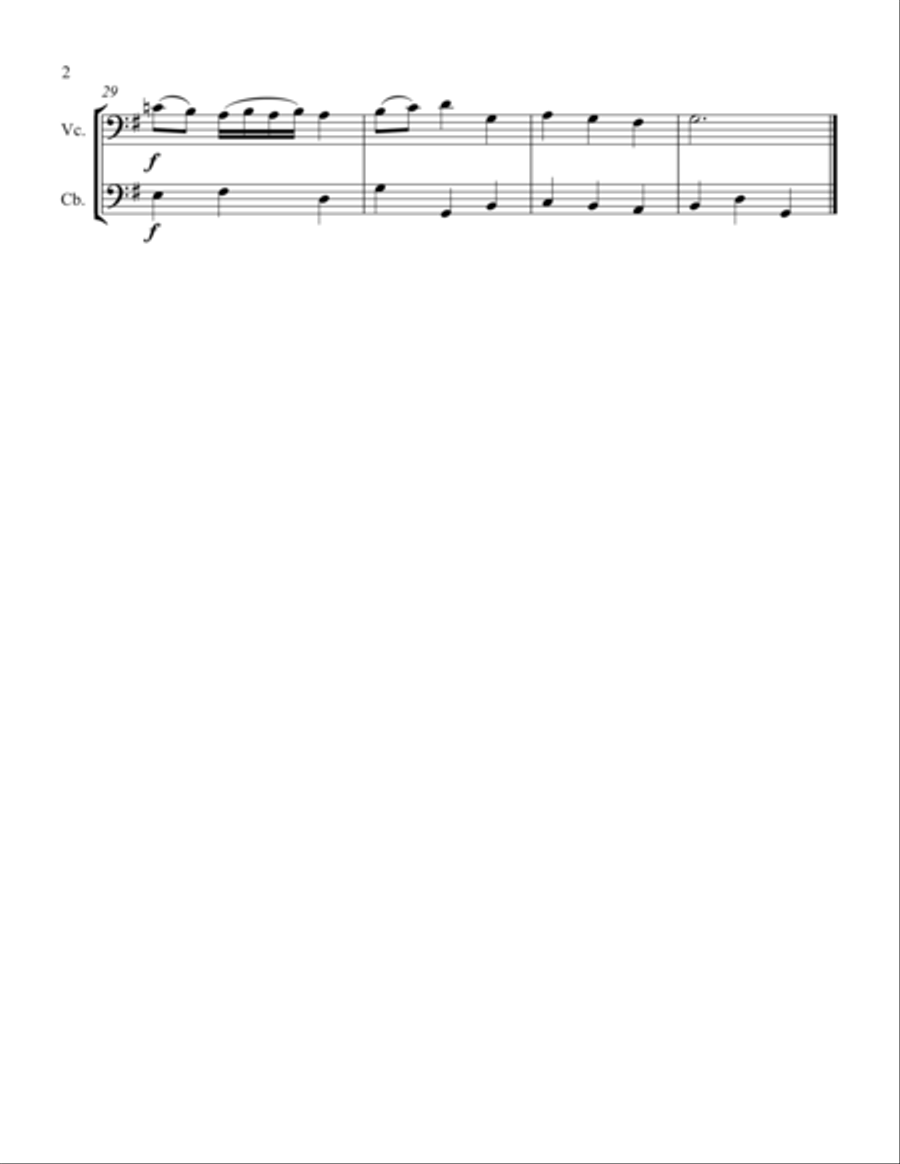 Minuet #3 String Duet scores gallery preview page 2