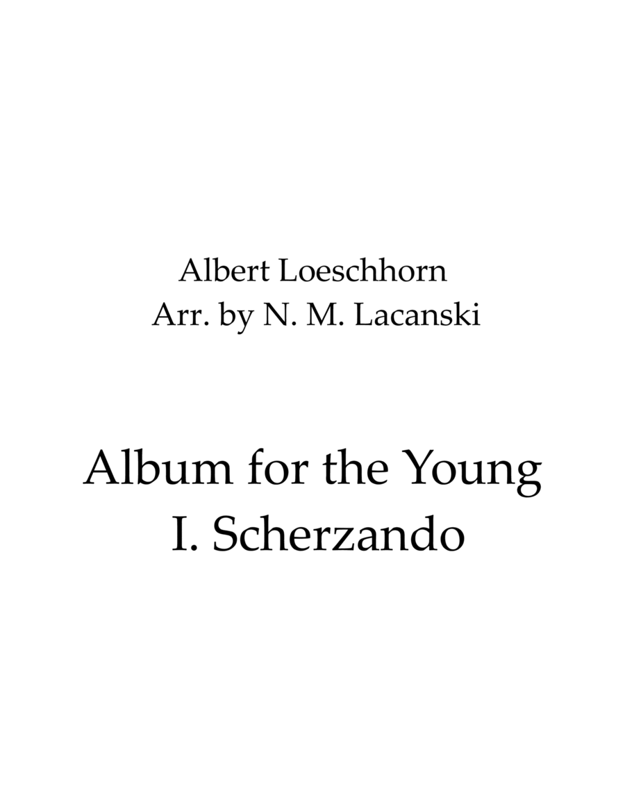 Album for the Young I. Scherzando image number null