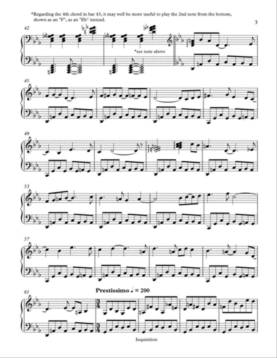 INQUISITION Piano Solo scores gallery preview page 3