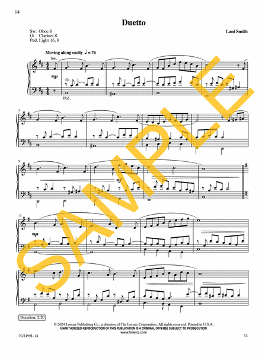 Organ Meditations for Worship, Vol. 2 Organ Solo scores gallery preview page 10