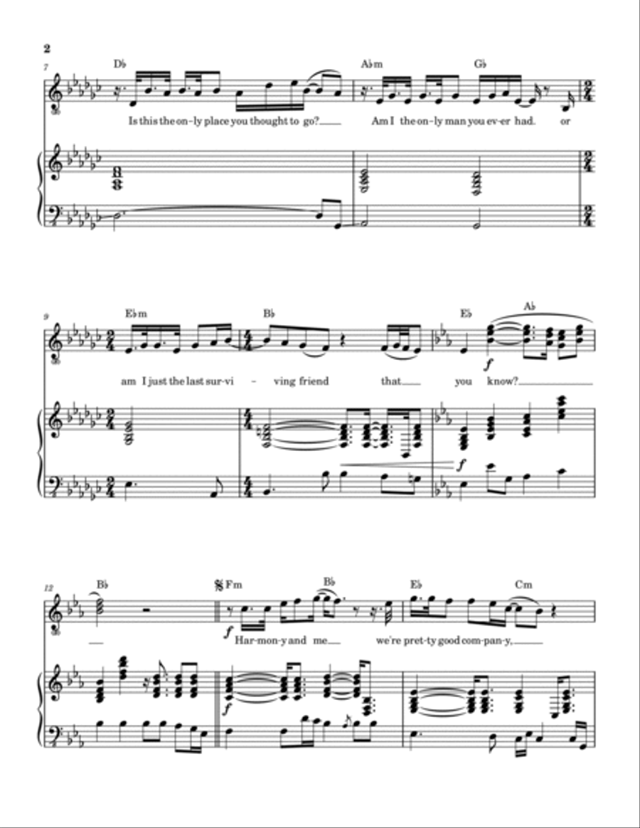 Harmony Piano, Vocal, Guitar scores gallery preview page 3