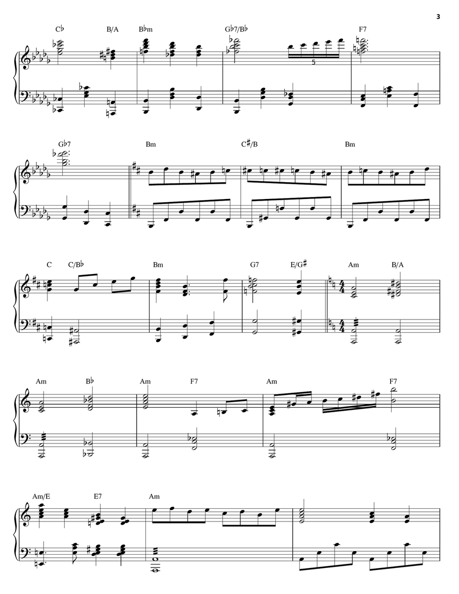 Grim Grinning Ghosts Piano Solo scores gallery preview page 3