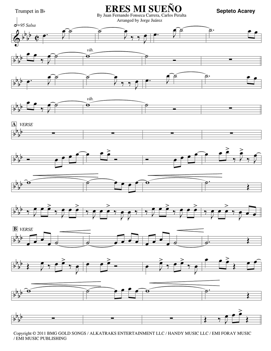 Eres Mi Sue Small Ensemble scores gallery preview page 5