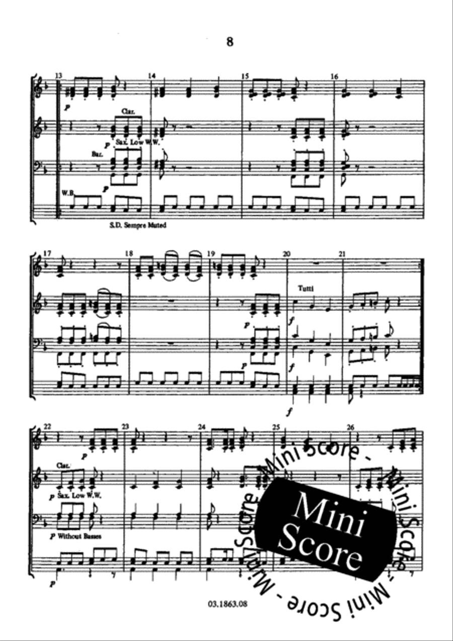 Four Characters Four Characters Concert Band scores gallery preview page 14
