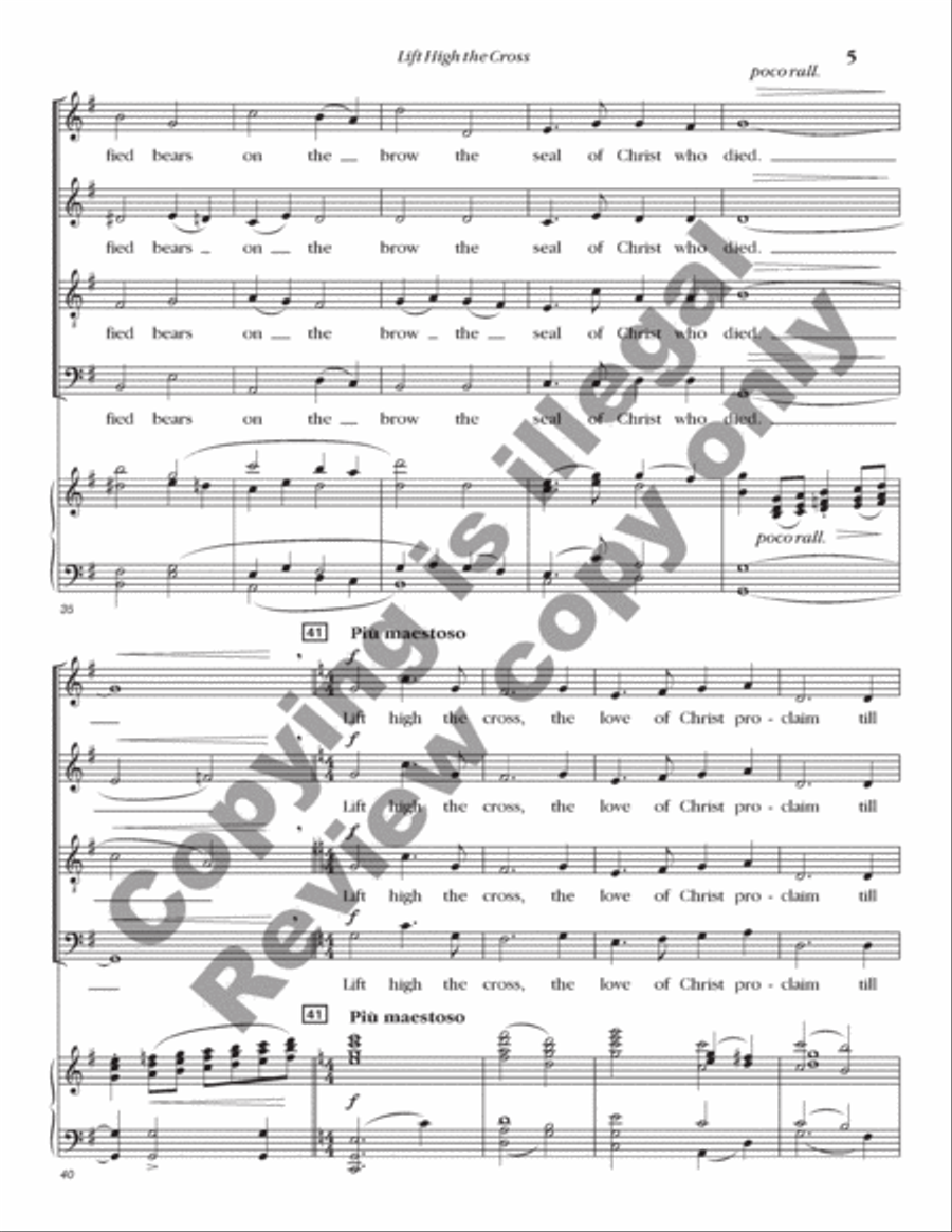 Personent Hodie 4-Part scores gallery preview page 6