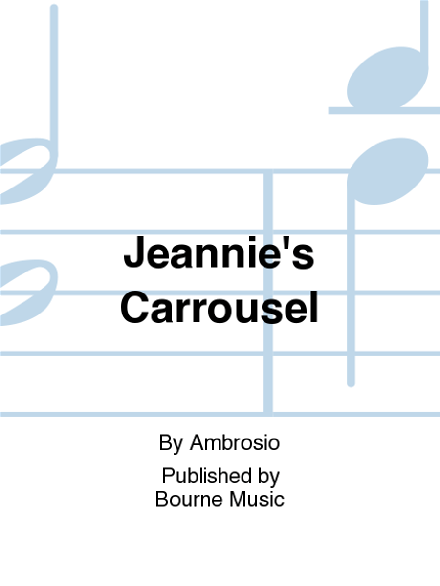 Jeannie's Carrousel Jeannie's Carrousel Concert Band scores gallery preview page 1
