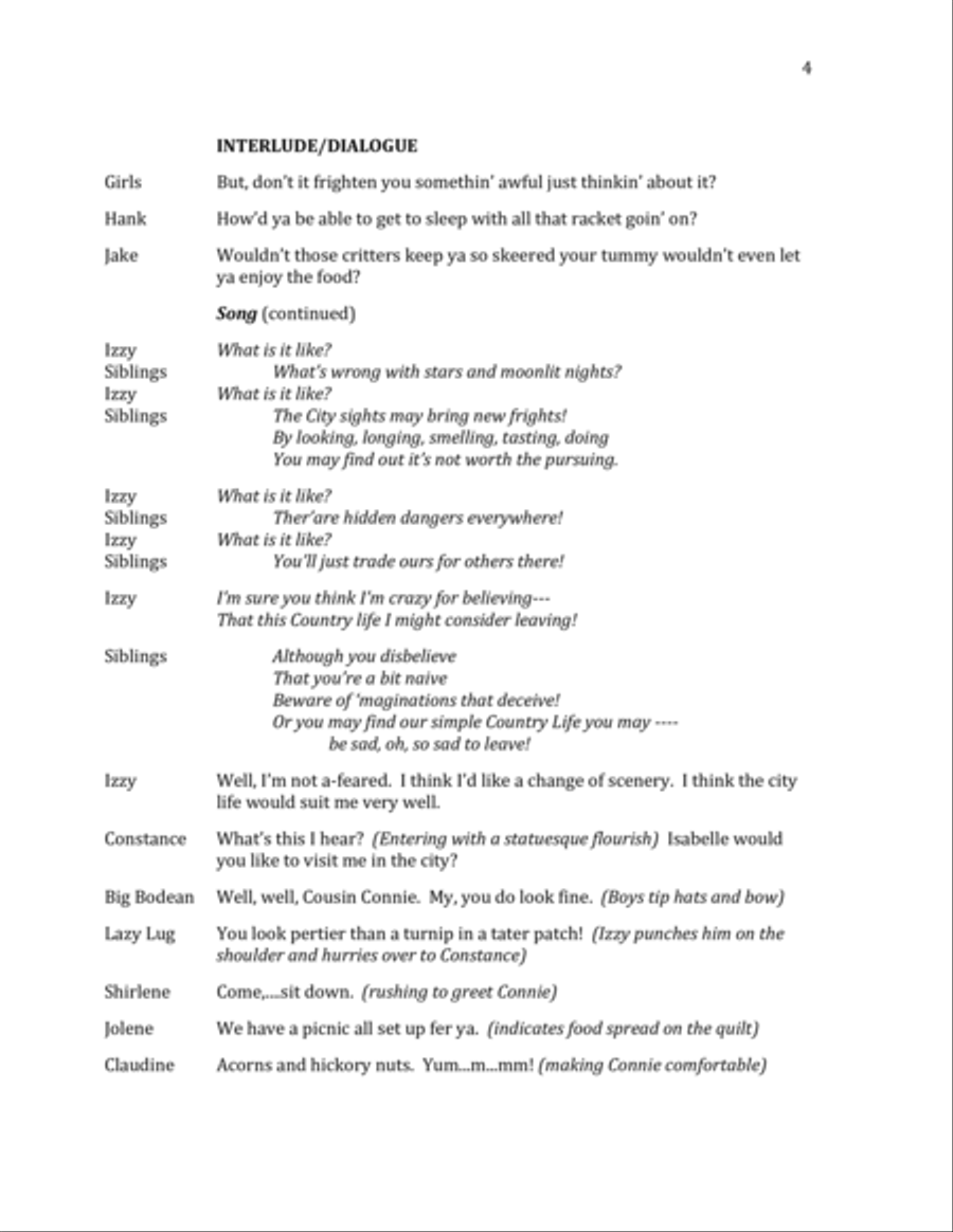 The Country Mouse and the City Mouse - Director's Script Small Ensemble scores gallery preview page 5