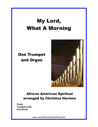 Book cover for My Lord What A Morning - One Trumpet and Organ