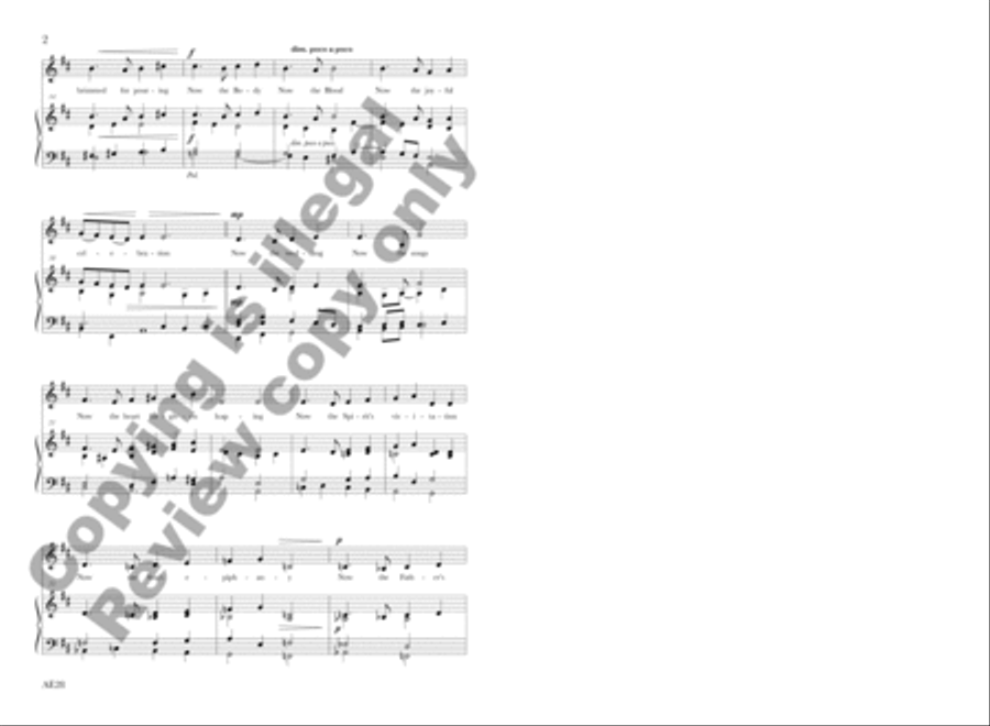 Now the Silence, Now the Peace Unison Choir scores gallery preview page 3