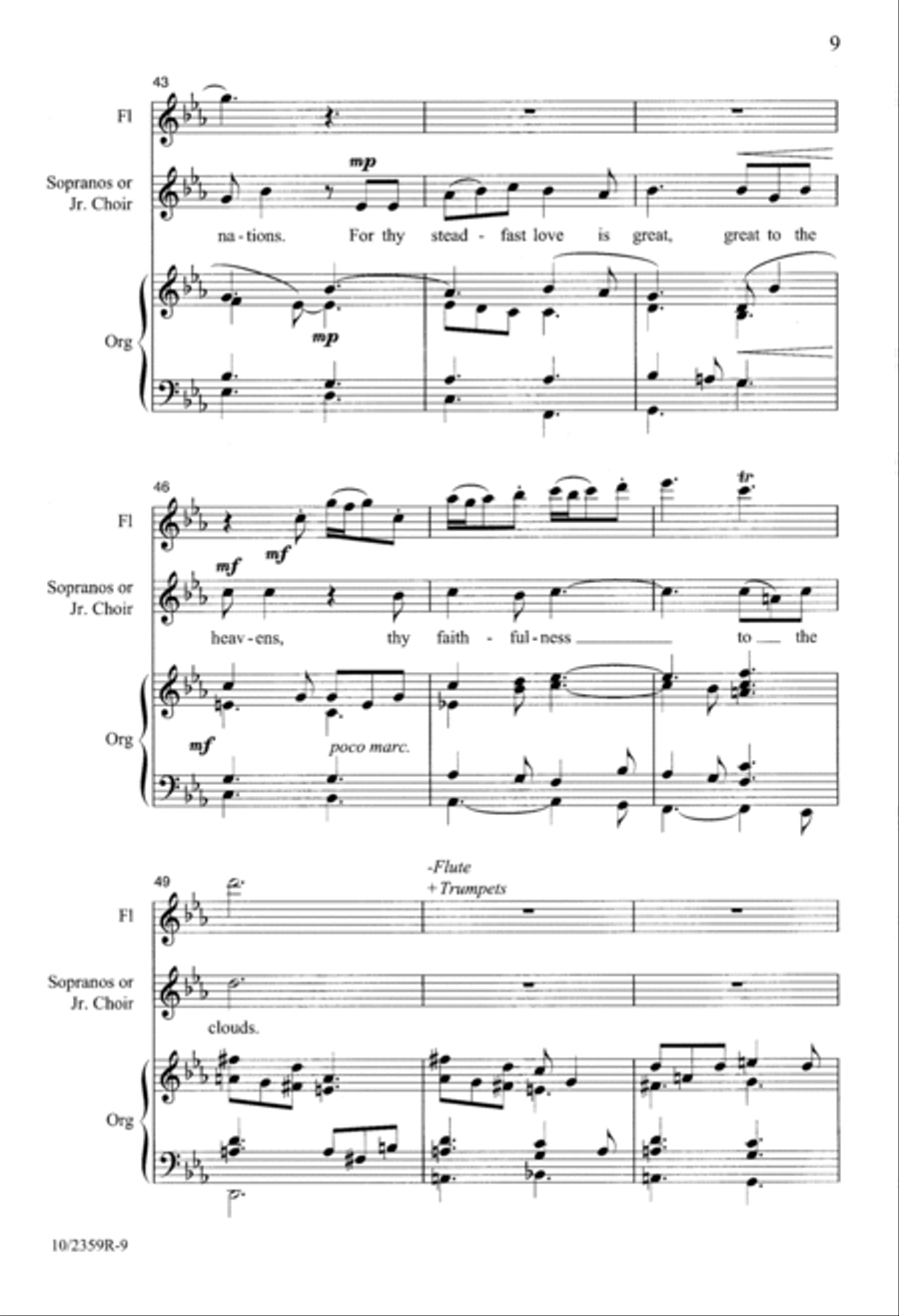Be Exalted, O God 4-Part scores gallery preview page 9