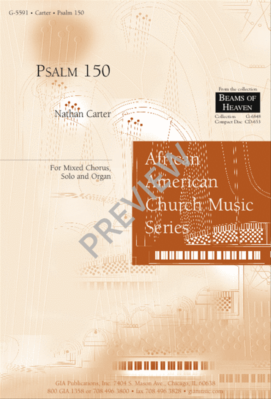 Psalm 150 SSAATTBB scores gallery preview page 1