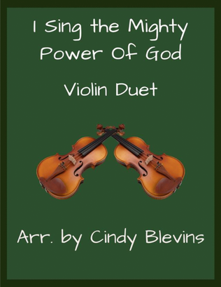 Book cover for I Sing the Mighty Power of God, for Violin Duet
