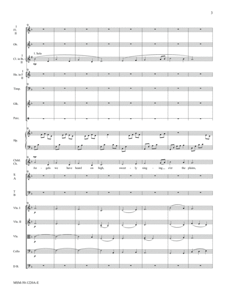 Angels We Have Heard on High (Downloadable Orchestra Score)