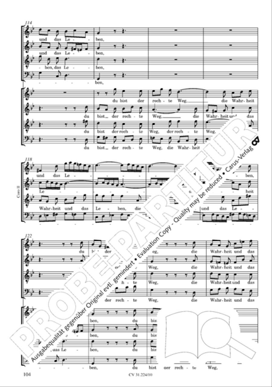 The complete motets (without Bc) Choir scores gallery preview page 111