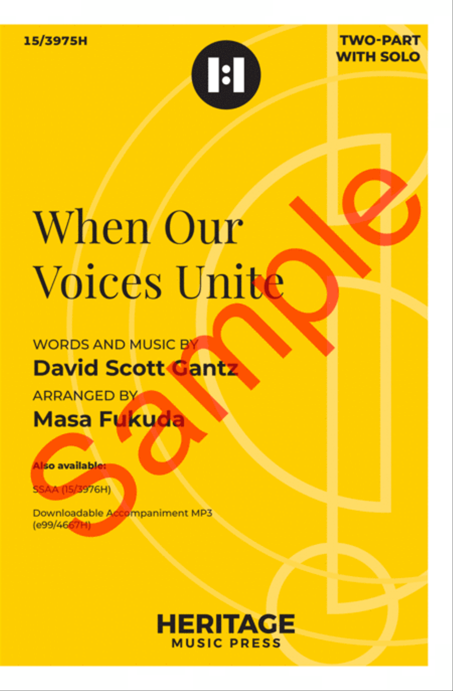 When Our Voices Unite 2-Part scores gallery preview page 2