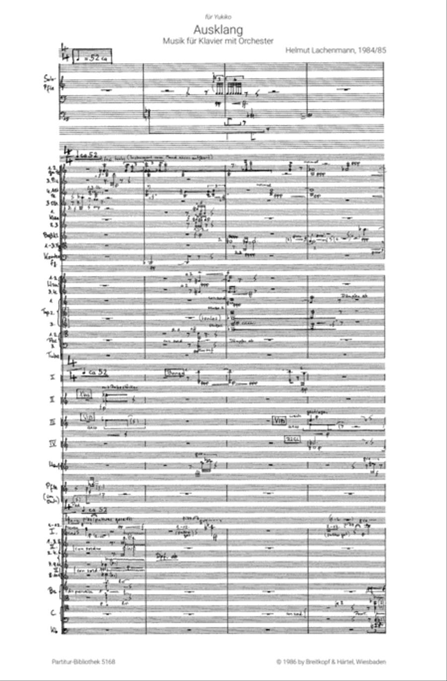 Ausklang Orchestra scores gallery preview page 2