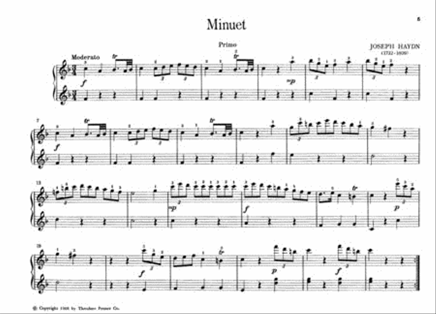 44 Original Piano Duets Chamber Music scores gallery preview page 3