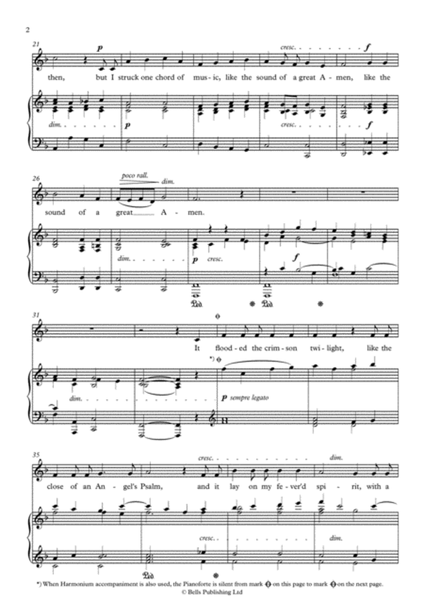 The Lost Chord (Original key. F Major)