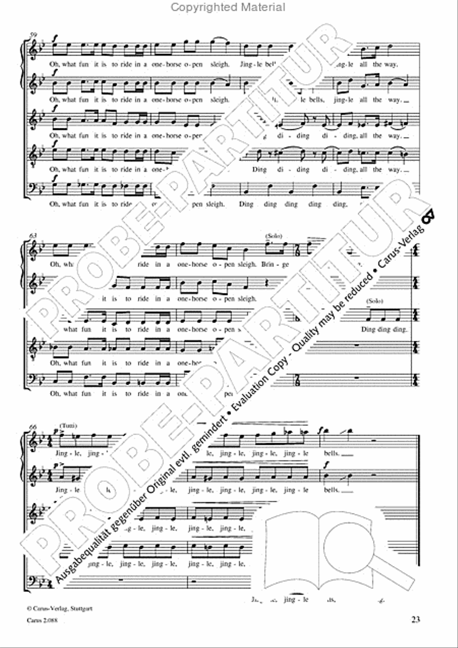 Calmus Christmas Carols Choir scores gallery preview page 24