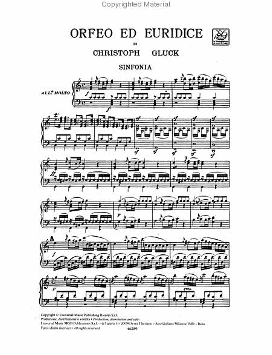 Orfeo ed Euridice Voice scores gallery preview page 2