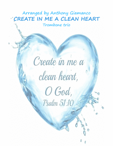 Create in Me a Clean Heart (trombone trio) image number null