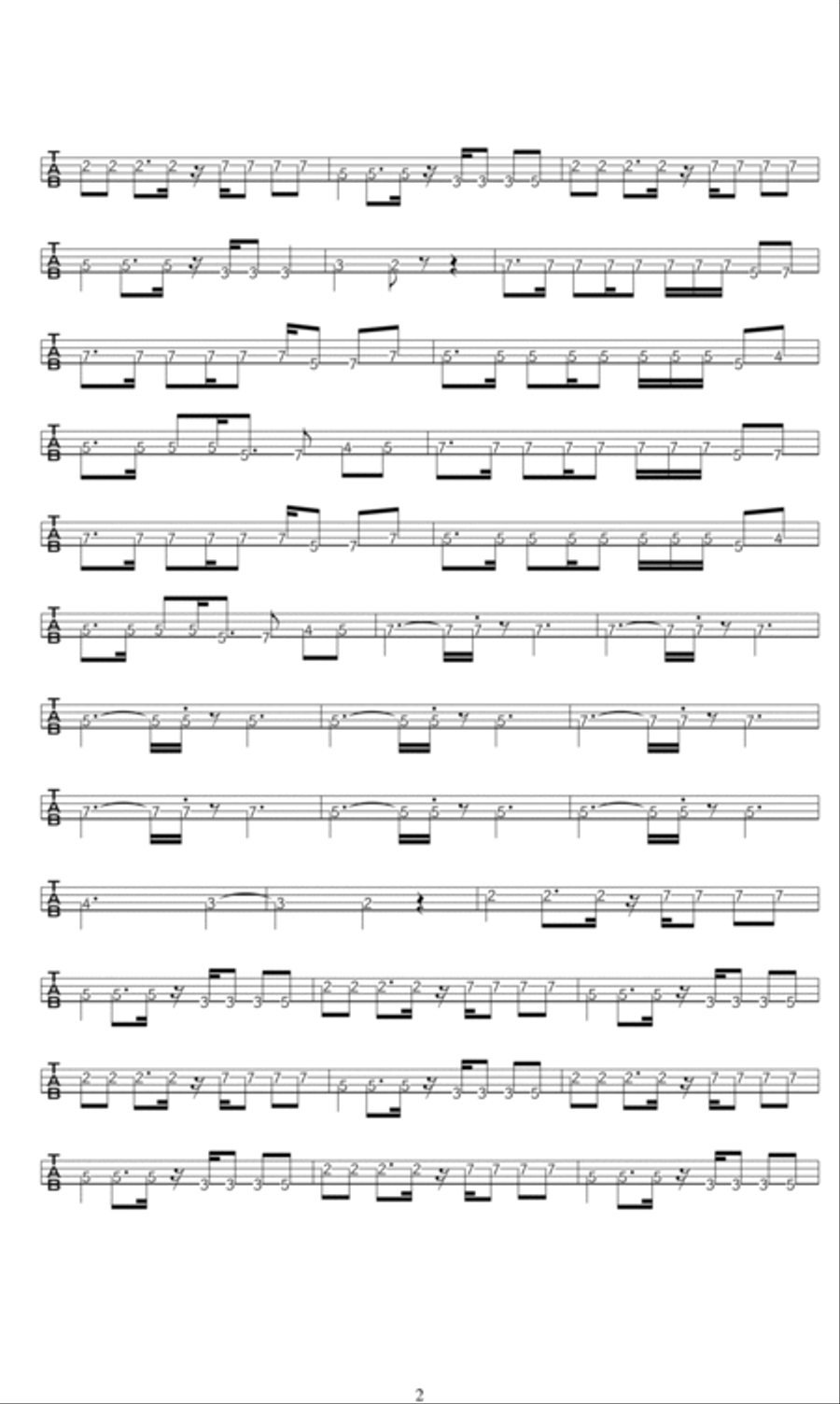 Carnival Carnival Bass Guitar scores gallery preview page 2