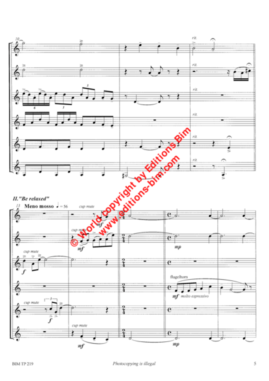 Three Statements Three Statements Trumpet scores gallery preview page 3