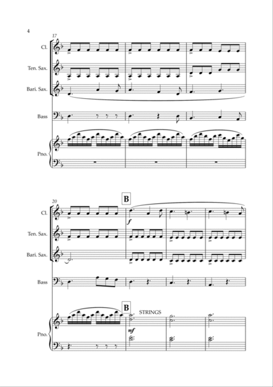 Themes For Adventures Of Robinson Crusoe Tenor Saxophone scores gallery preview page 4