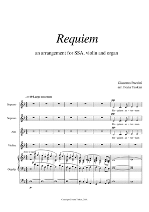 Requiem, for SSA violin and organ