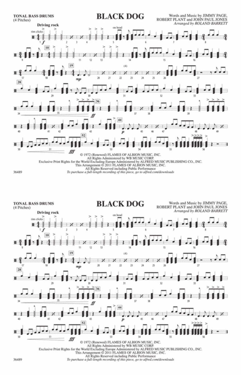 Black Dog: Tonal Bass Drum