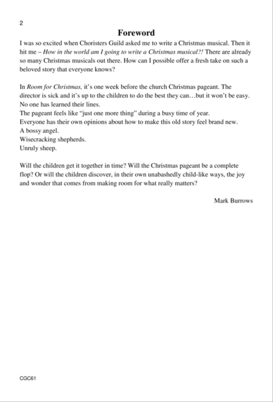 Room For Christmas Accompaniment Recording Unison Choir scores gallery preview page 3